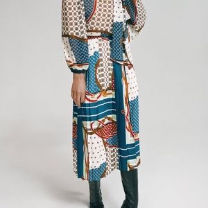 NWT Zara pleated skirt S